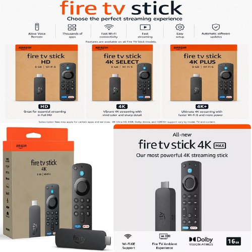 Amazon fire stick 4k - amazon, hd,